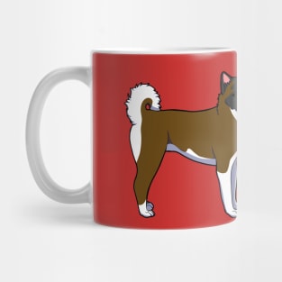 Brown Akita Mug